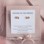 Mother Of The Groom Earring Studs, thumbnail 4 of 5