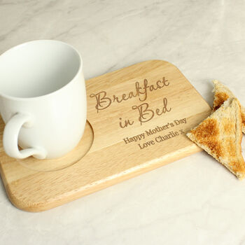 Personalised Free Text Wooden Coaster Tray, 7 of 10