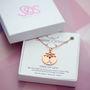 Rose Gold Colour Gift Card Necklace Charm Selection, thumbnail 4 of 11