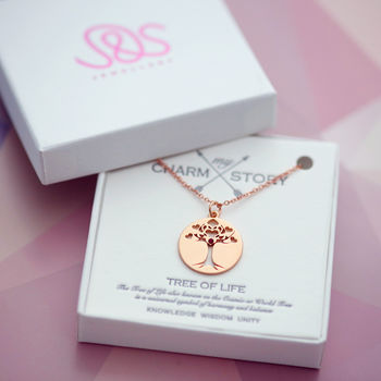 Rose Gold Colour Gift Card Necklace Charm Selection, 4 of 11