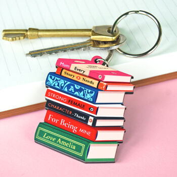 Personalised Books Keyring For Mum, 3 of 8