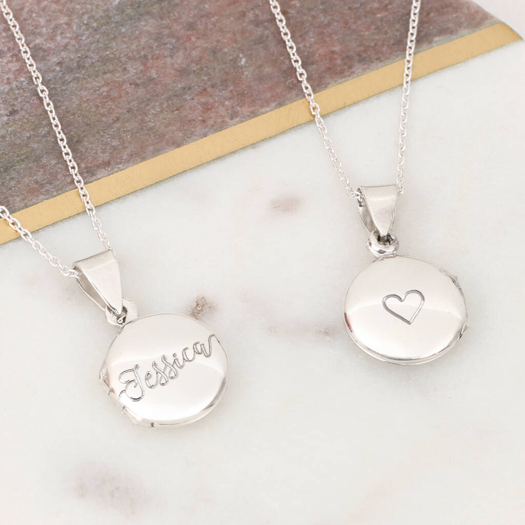 Personalised Sterling Silver Name Locket By Hurleyburley