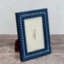 Natalini Blue With Shell Squares Photo Frame, thumbnail 1 of 4