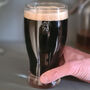 70th Birthday Bow Tie Beer Glass, thumbnail 2 of 9