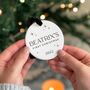 Personalised Baby's First Christmas Tree Decoration, thumbnail 1 of 9