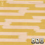 Geometric Yellow Handwoven Ikat Cushion Cover, thumbnail 2 of 6