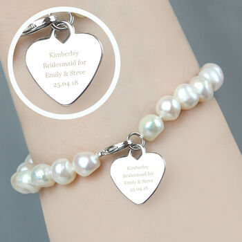 Personalised Pearl Message Bracelet Gift, 3 of 6