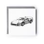 Ferrari F40 – Hand Drawn Supercar Greeting Card Illustration, thumbnail 2 of 6
