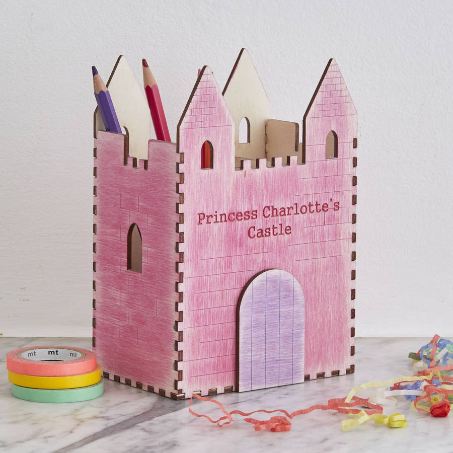 Personalised Princess Castle Pen Pot Desk Tidy, 1 of 7