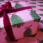 Pink Christmas Tree Wrapping Paper, thumbnail 2 of 4