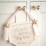 Personalised Santa Stop Here Hanging Canvas Sign, thumbnail 2 of 3