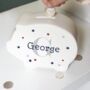 Personalised Name And Big Initial Piggy Bank, thumbnail 2 of 3