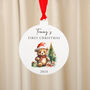 Personalised First Christmas Bauble Decoration, thumbnail 4 of 10