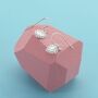 Heart Detailed Drop Earrings, thumbnail 1 of 2