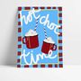 'Hot Choc Time' Christmas Art Print, thumbnail 2 of 4