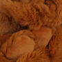 Personalised Highland Brown Cow Toy Baby Comforter, thumbnail 8 of 11