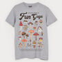 Fun Guys Men's Mushroom Guide T Shirt, thumbnail 5 of 5