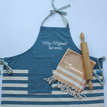 Personalised Kitchen Apron, Hand Towel, Gift For Her, 4 of 12