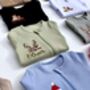 Christmas Reindeer Personalised Baby Zip Sleepsuit | Newborn Essentials, thumbnail 4 of 11