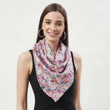 Tiny Blooms Large Square Silk Scarf, 4 of 9