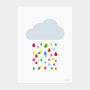 Multicoloured Rain Cloud Print, thumbnail 7 of 10
