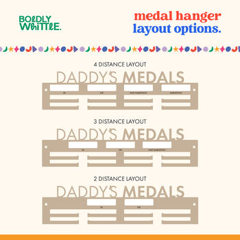 Personal Bests Personalised Medal Hanger Display Sign, 6 of 6