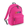 Rainbow Name Personalised Back Pack, thumbnail 3 of 8