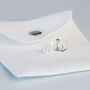 Sterling Silver Minimalist Cat Face Stud Earrings, thumbnail 5 of 6
