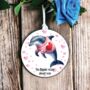 Personalised Dolphin Love Decoration, thumbnail 1 of 2