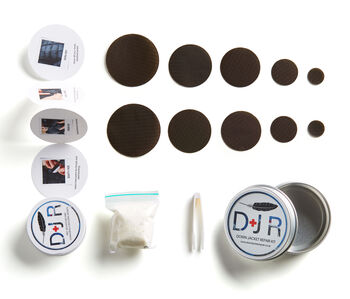 Kit In A Tin – Down And Patches – Dark Brown, 2 of 8