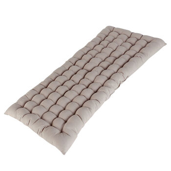 Grey Quilted Garden Bench Pad, 2 of 5