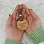 Engraved 'I Love You / More' Keyring Pair For Couples, thumbnail 4 of 7