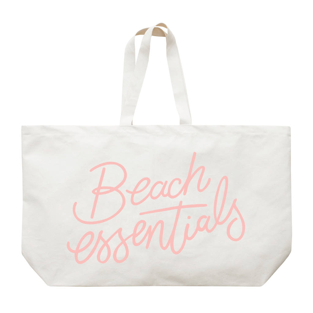 'Beach Essentials' Really Big Bag By Alphabet Bags | notonthehighstreet.com