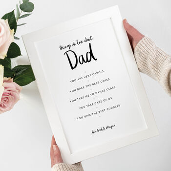 Things We Love About Dad Print, 3 of 6