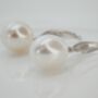 'Liwanag' Radiance Biwa Pearl Drop Earrings, thumbnail 9 of 12