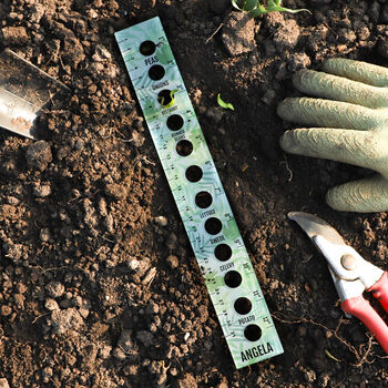 Personalised Acrylic Seed Planting Ruler, 3 of 7