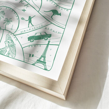 Personalised Hand Drawn Favourite Family Memories Print, 5 of 8