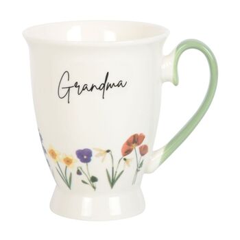 Grandma Wildflower Pedestal Mug, 3 of 7