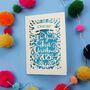 Personalised 'First Christmas' Papercut Card, thumbnail 8 of 9