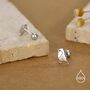 Sterling Silver Robin 18 G Screw Back Stud Earrings, thumbnail 4 of 9