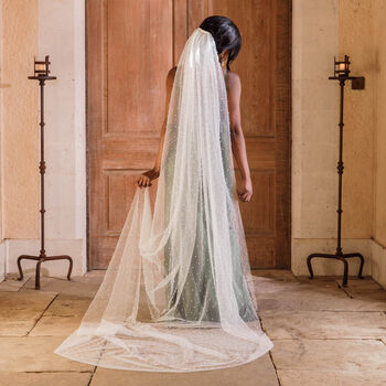 Pearl Encrusted Wedding Veil, 2 of 5