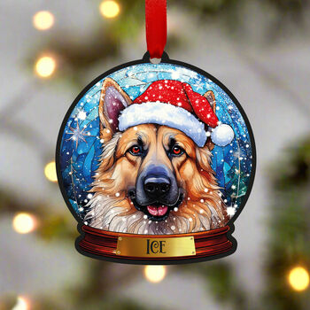 German Shepherd Dog Tree Decoration, 4 of 4