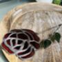 Raspberry Pink Rose Stained Glass Everlasting Flowers, thumbnail 4 of 7