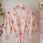 Luxury Pink Floral Personalised Dressing Gown, thumbnail 4 of 6
