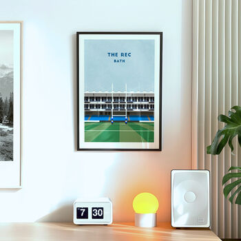 Bath Rugby The Rec Stadium Art Print Gift, Framed Or Unframed, 2 of 9