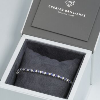 Created Brilliance Penelope Created Sapphire Bracelet, 7 of 8