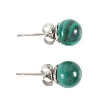 Malachite Crystal Earrings For Confidence, 2 of 3