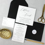 'The Chloe' Modern Calligraphy Wedding Invitation, thumbnail 4 of 8
