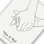 Personalised Holding Hands Wedding Print, thumbnail 6 of 6