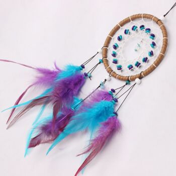 Small Purple Blue Dream Catcher For Wall Decoration, 2 of 4